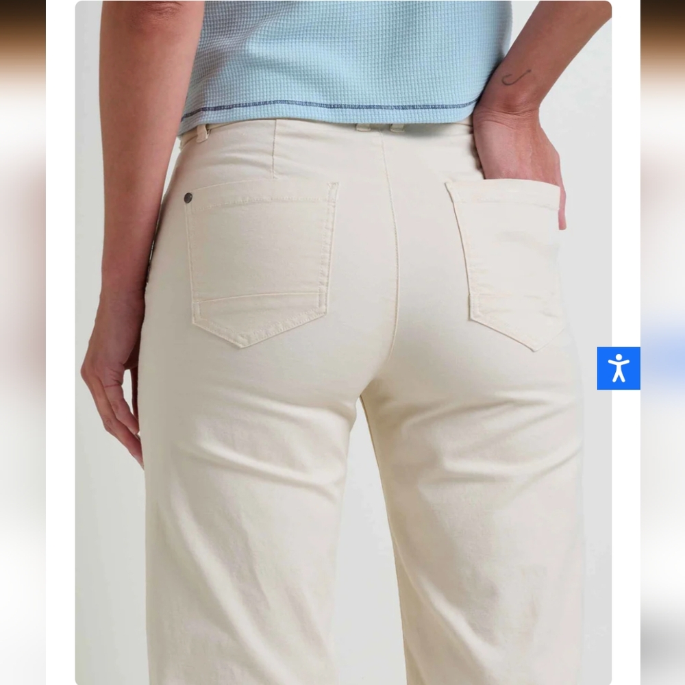 Toad&Co Earthworks Wide Leg Pant- 4 - Picture 4 of 8